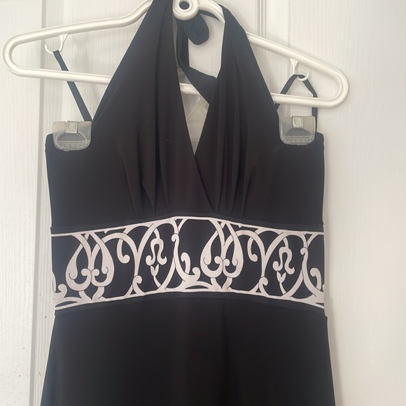 Tie-Neck Open-Back Maxi Dress - Picture 12 of 14